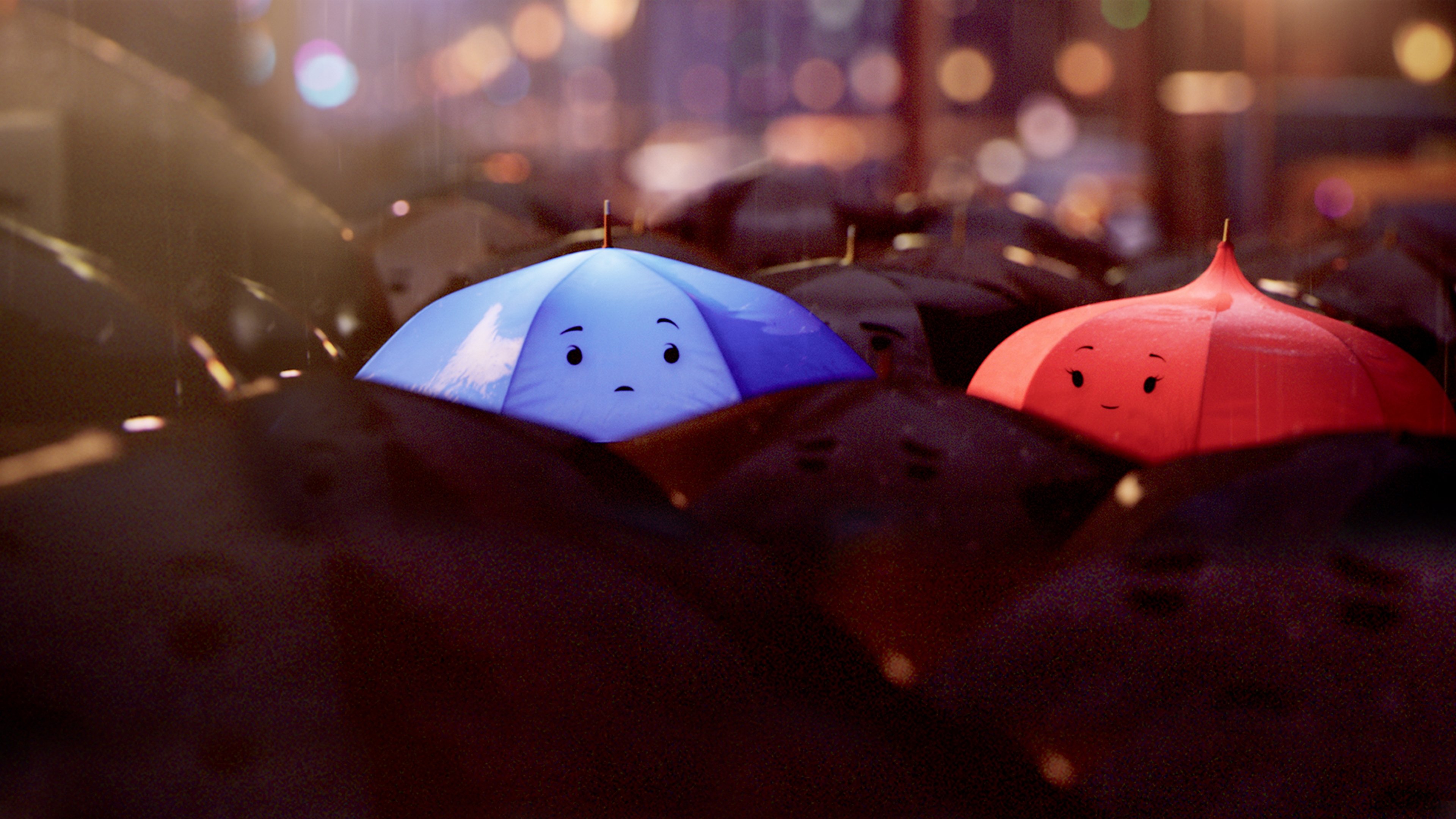 The Blue Umbrella Poster