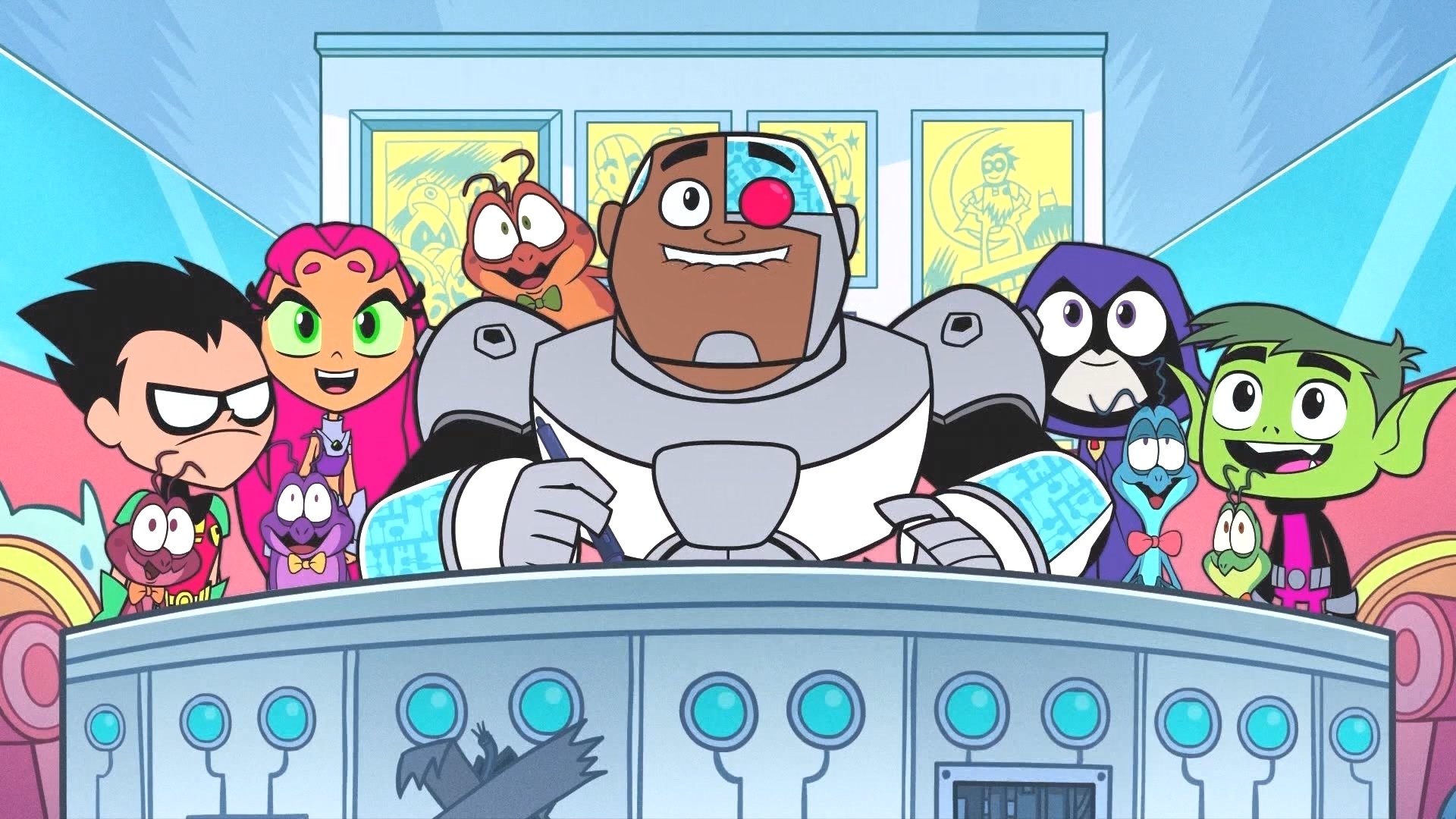 Teen Titans Go! See Space Jam Poster