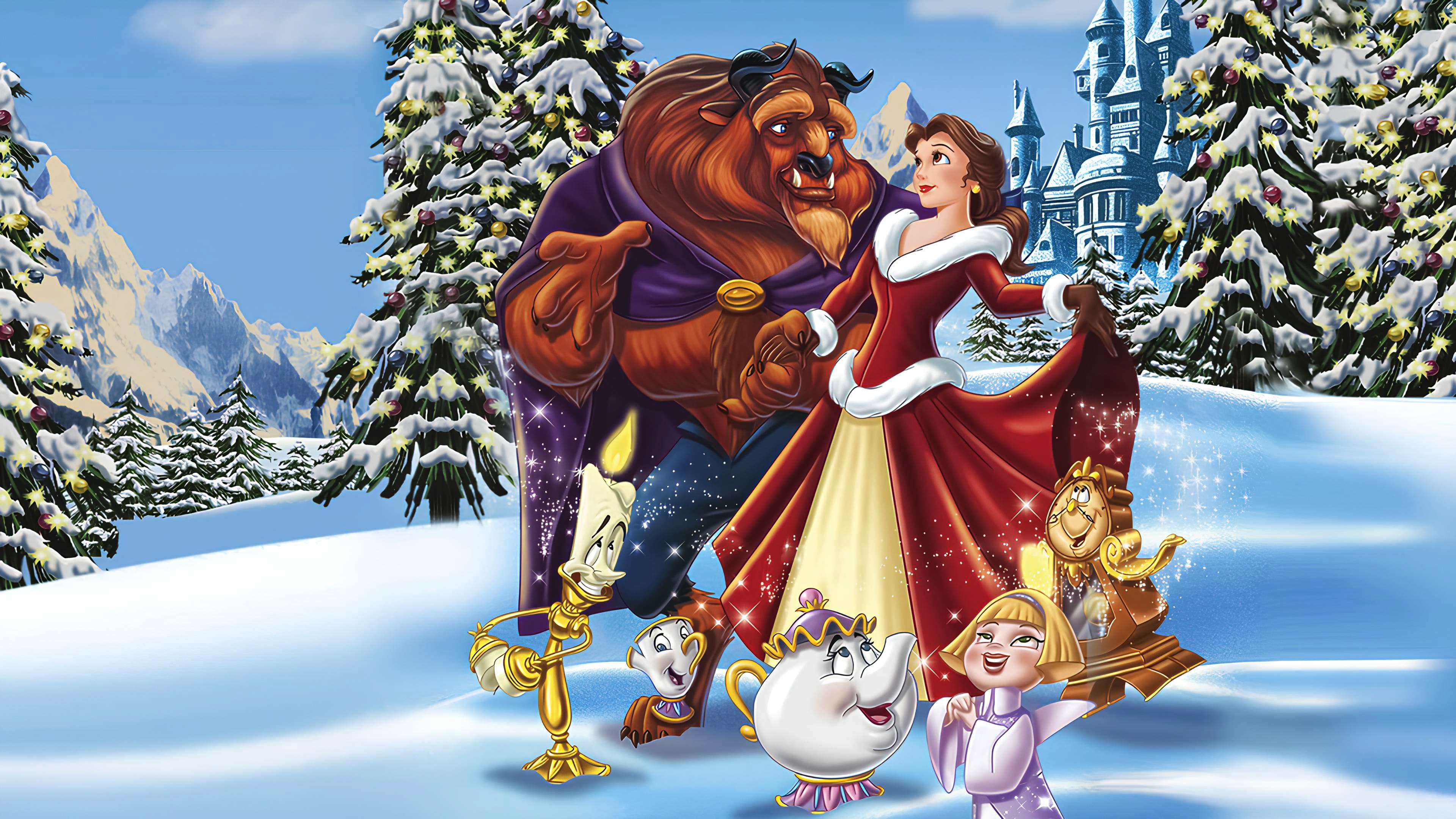 Beauty and the Beast: The Enchanted Christmas Poster