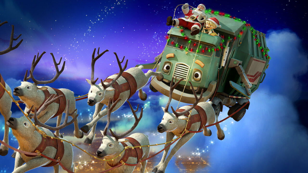 A Trash Truck Christmas Poster