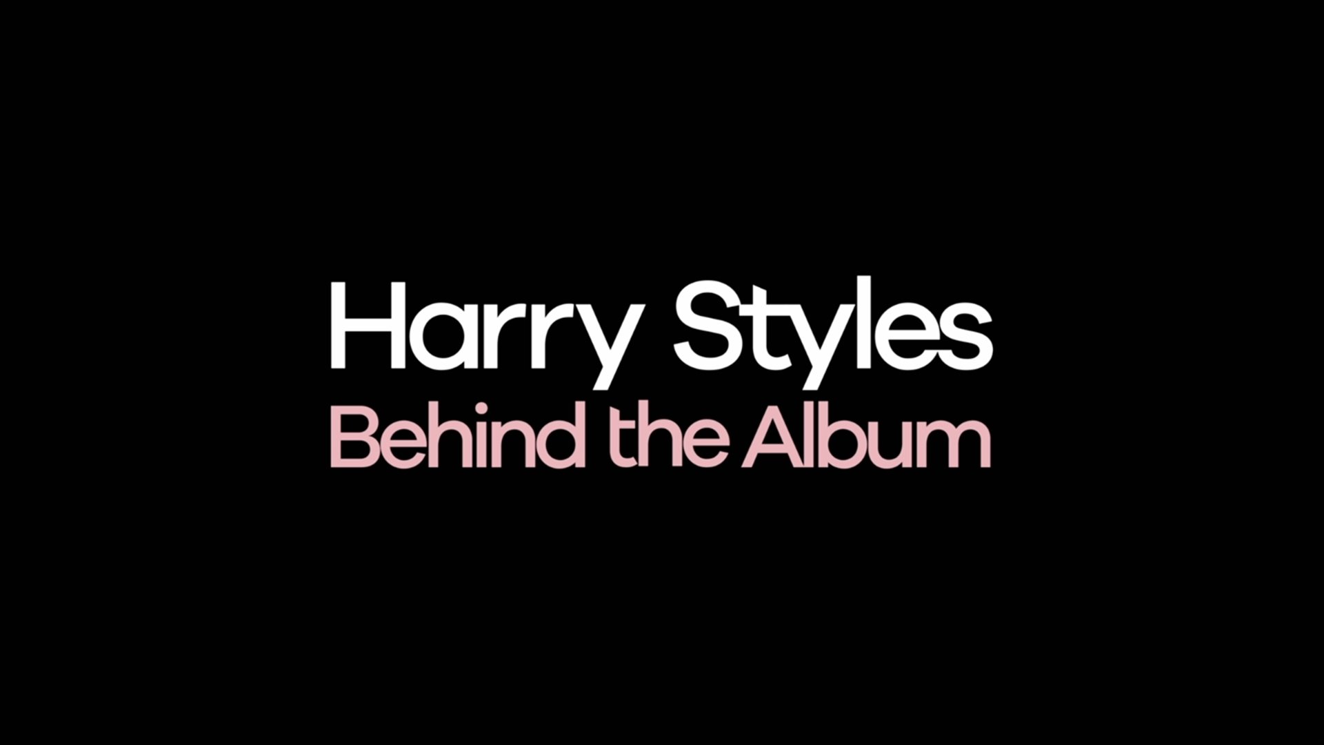 Harry Styles: Behind the Album Poster