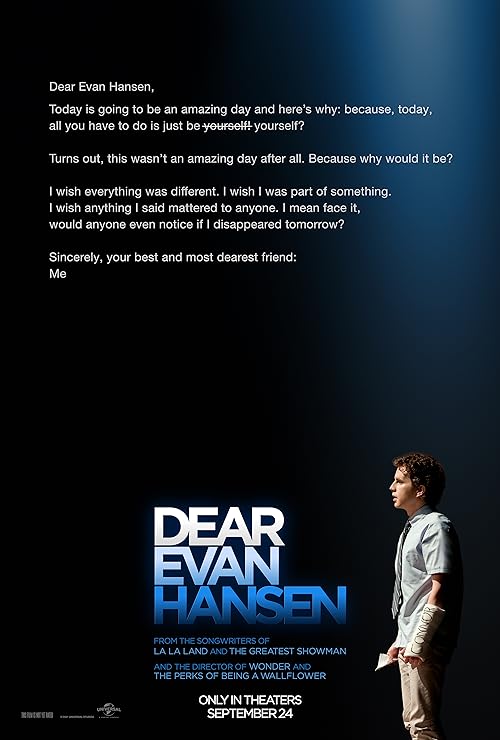 Dear Evan Hansen movie poster