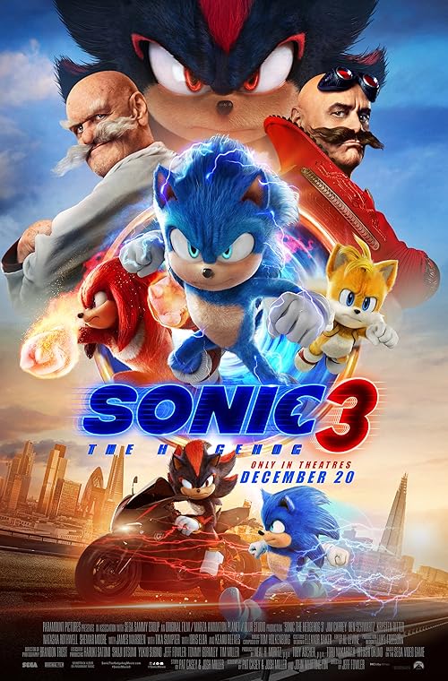Sonic the Hedgehog 3 movie poster