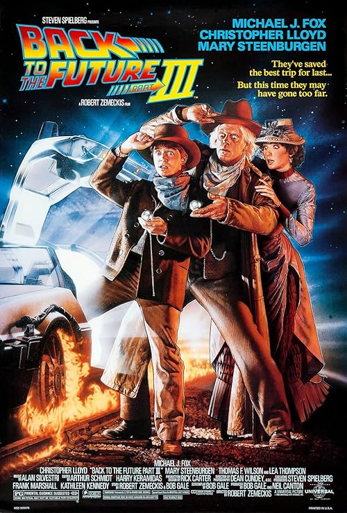 Back to the Future Part III movie poster