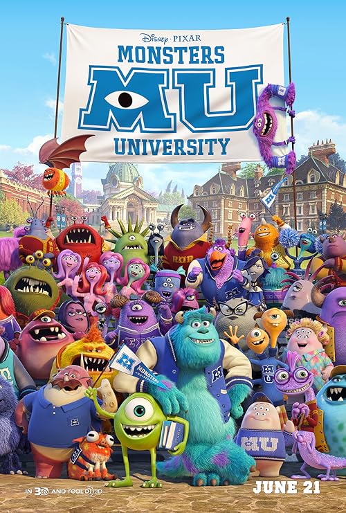 Monsters University movie poster