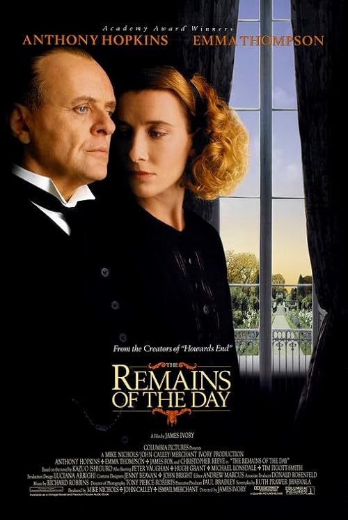 The Remains of the Day movie poster