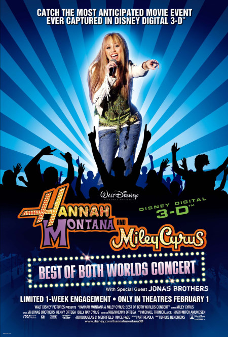 Hannah Montana and Miley Cyrus: Best of Both Worlds Concert movie poster